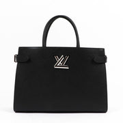 Louis Vuitton Black Epi Leather Twist Tote Top Handle Bag