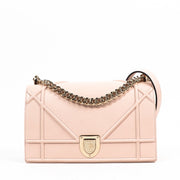 Christian Dior Diorama Rose Poudre Grained Calf Leather