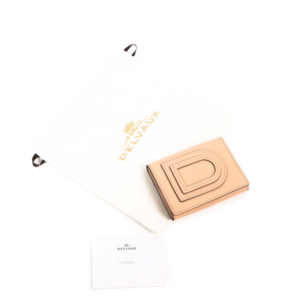Buy an authentic second hand Delvaux Nude Leather Small Le Louise Wallet in very good condition.