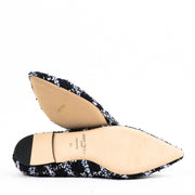Buy authentic second-hand Jimmy Choo Blue White Wool Flats in Size 41 in very good condition at Labellov in Antwerp.