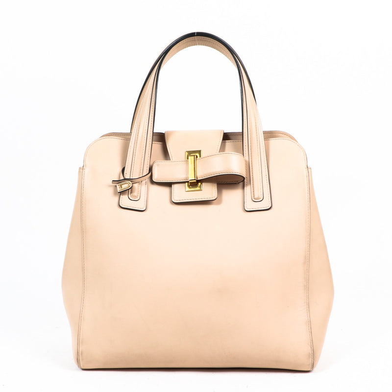 Delvaux Simplissime PM Nude Tote Bag