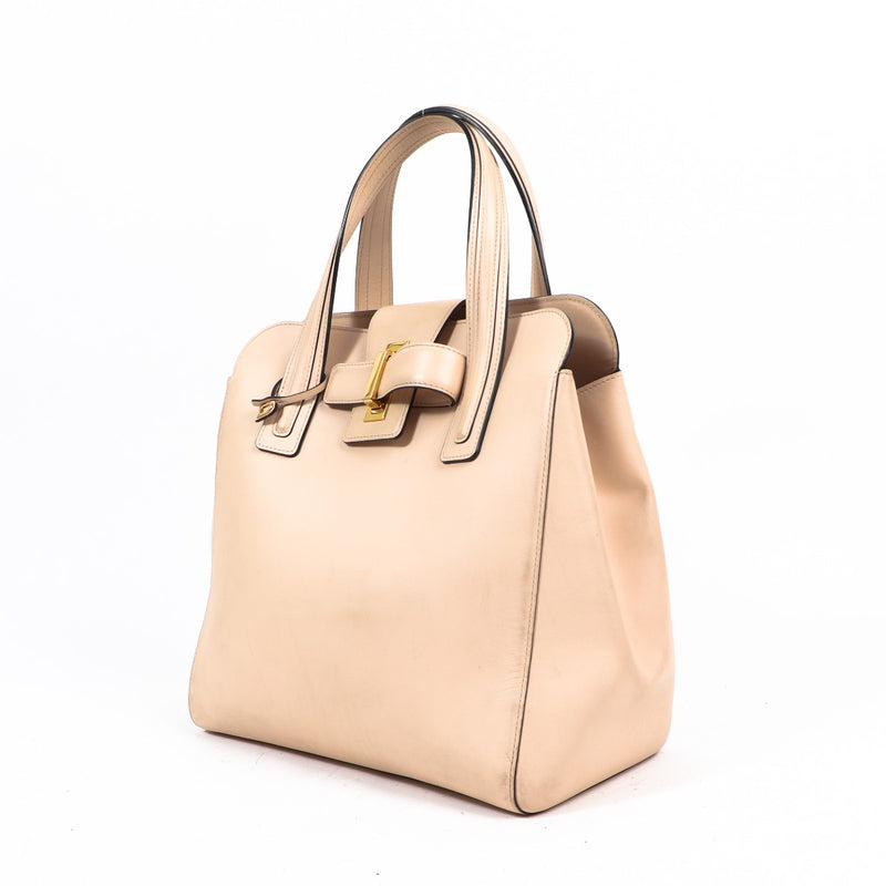 Delvaux Simplissime Tote PM Nude Tote Bag