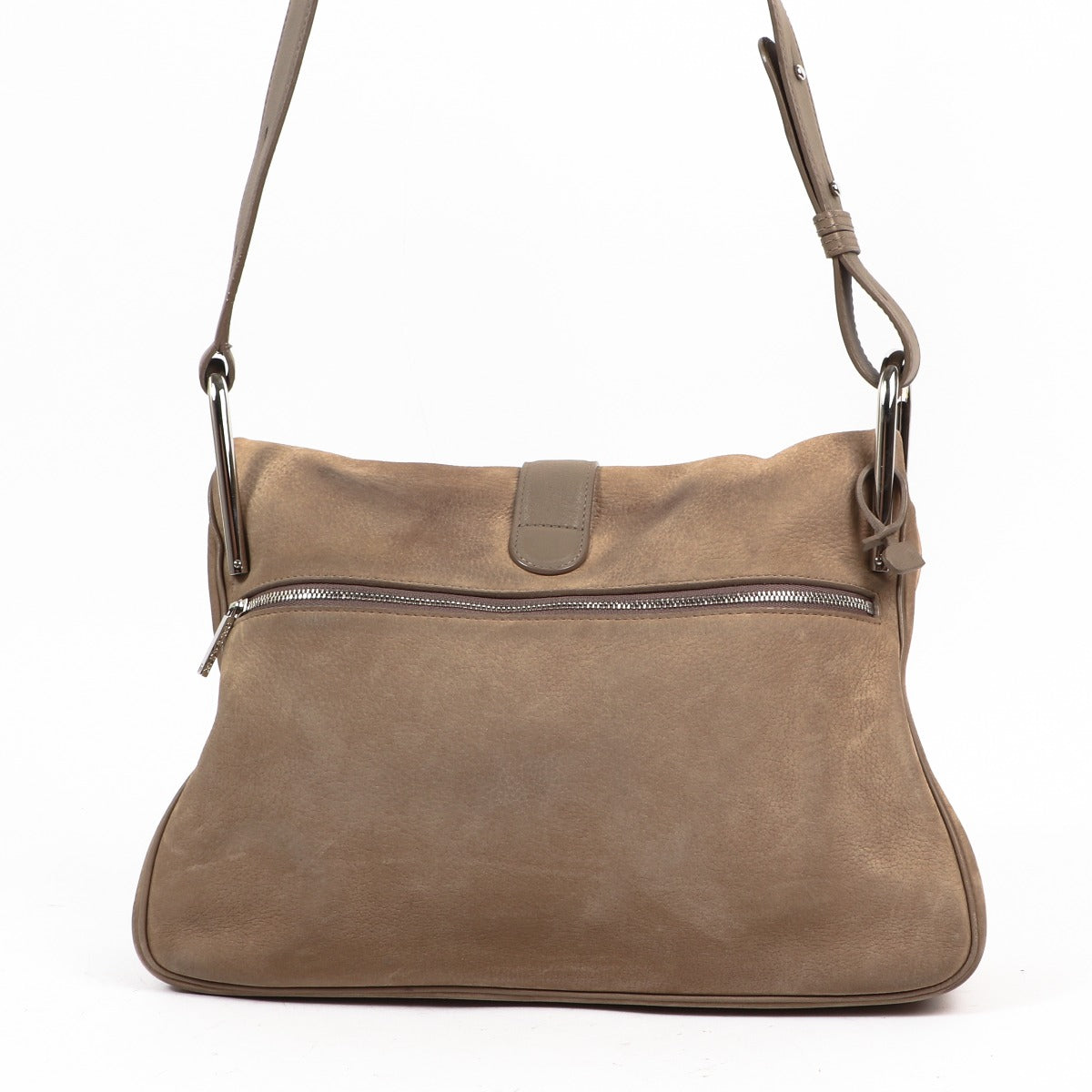 Delvaux Givry Tourterelle Santiag Nubuck & Polo Schoudertas
