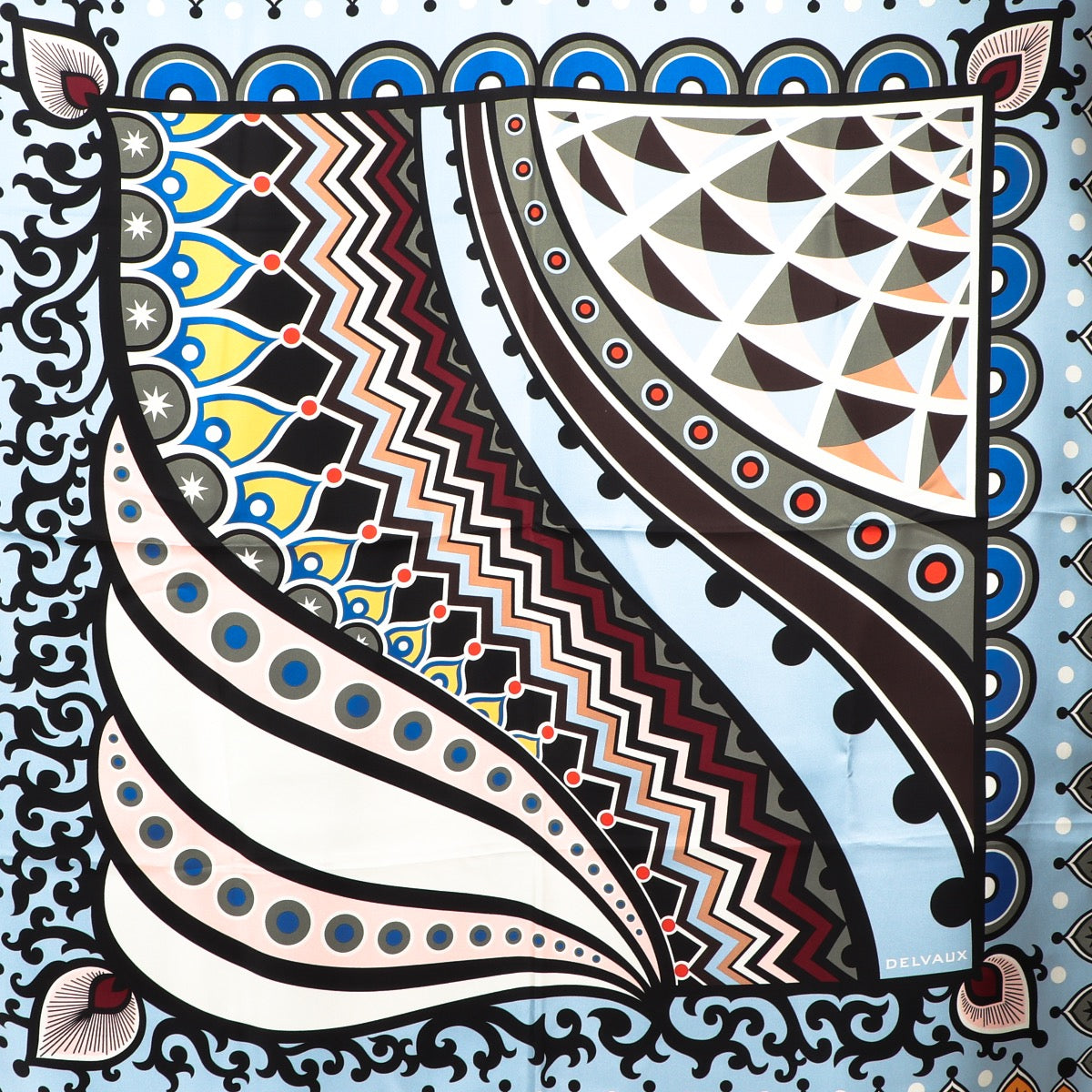 Buy an authentic Delvaux Multicolor Silk Scarf at Labellov in Antwerp.