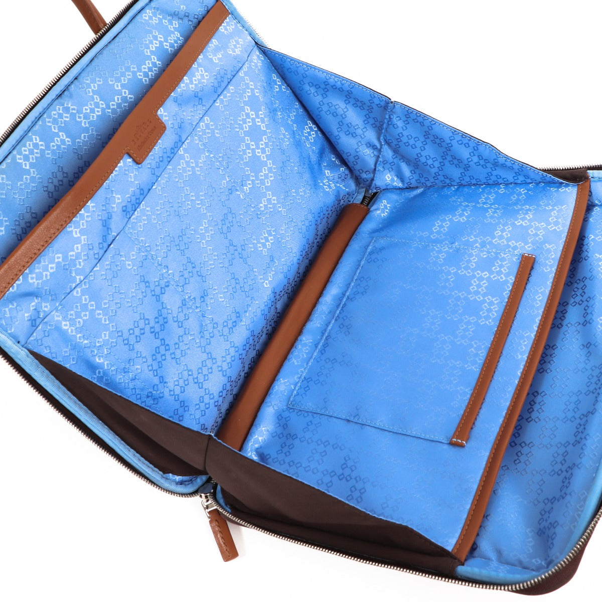 Delvaux Airess Laptophoes 13 Canvas Bruin/Cognac Aktetas
