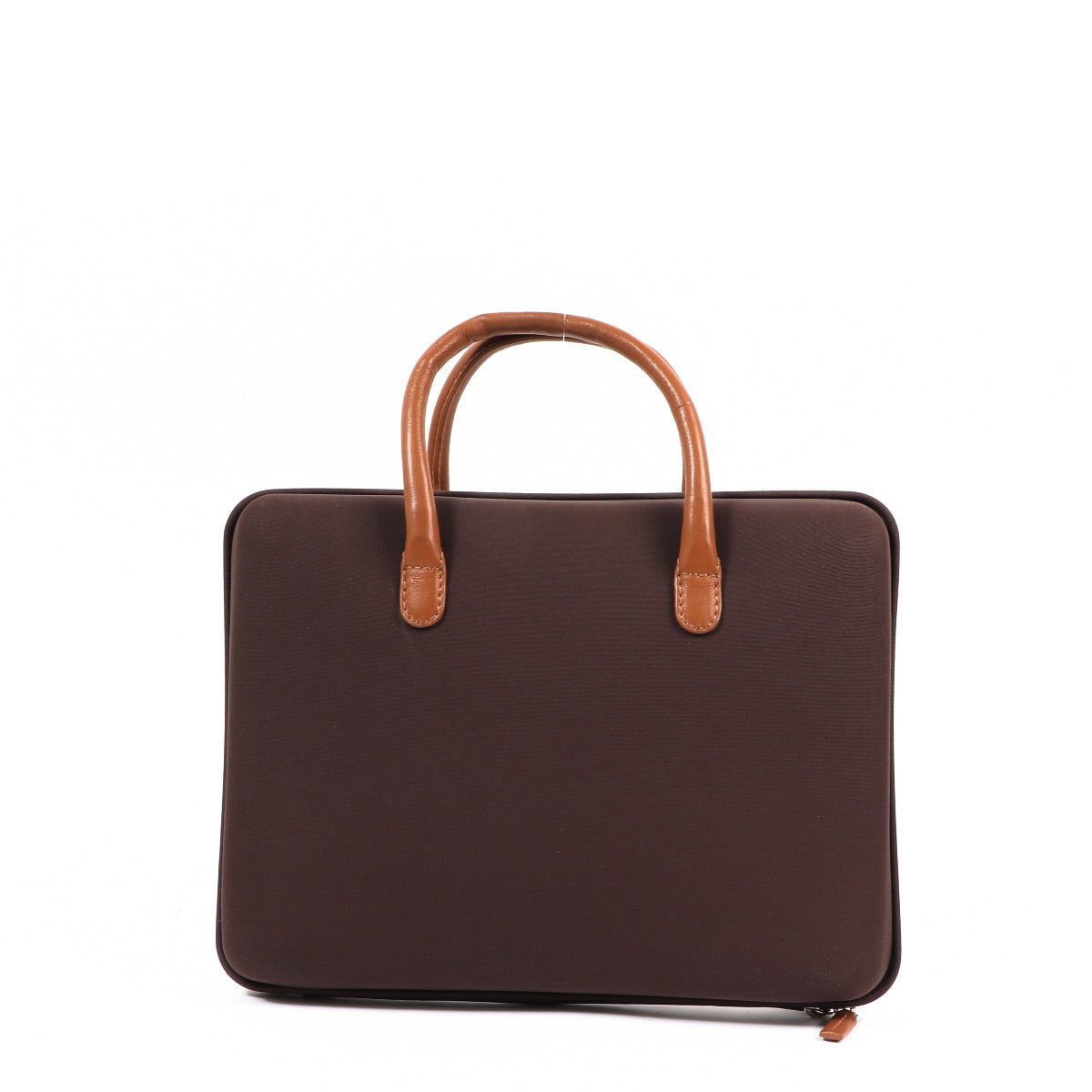 Delvaux Airess Laptophoes 13 Canvas Bruin/Cognac Aktetas