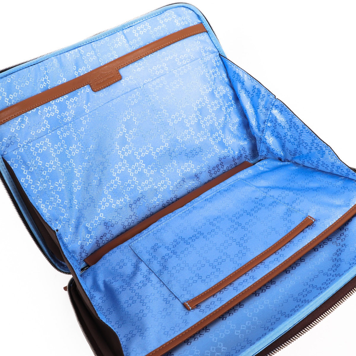 Housse d'ordinateur portable Delvaux Airess 13 toile marron/cognac