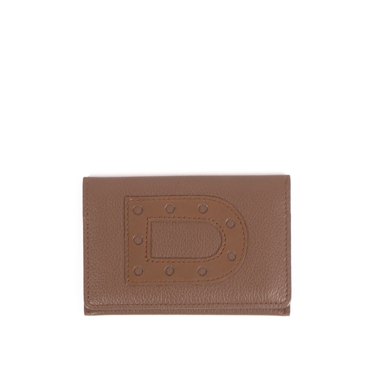 Delvaux Brown D Card Holder