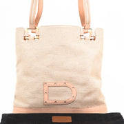 Delvaux Paul Nude Canvas Tote Bag