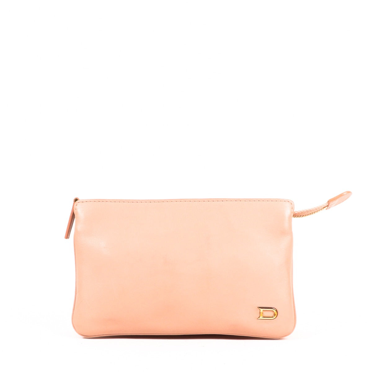 Delvaux Nude Leather Pouch