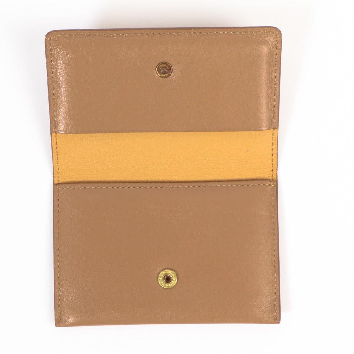 Portefeuille Delvaux D en cuir marron