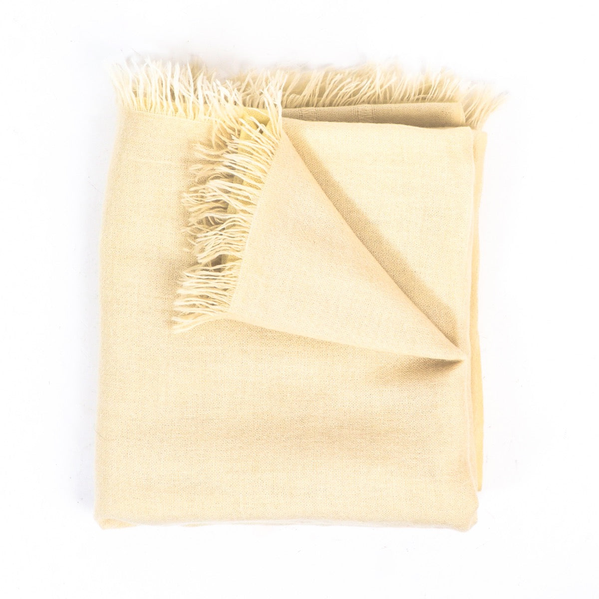 Buy an authentic Delvaux Off-White Cashmere Scarf in very good condition at Labellov in Antwerp.