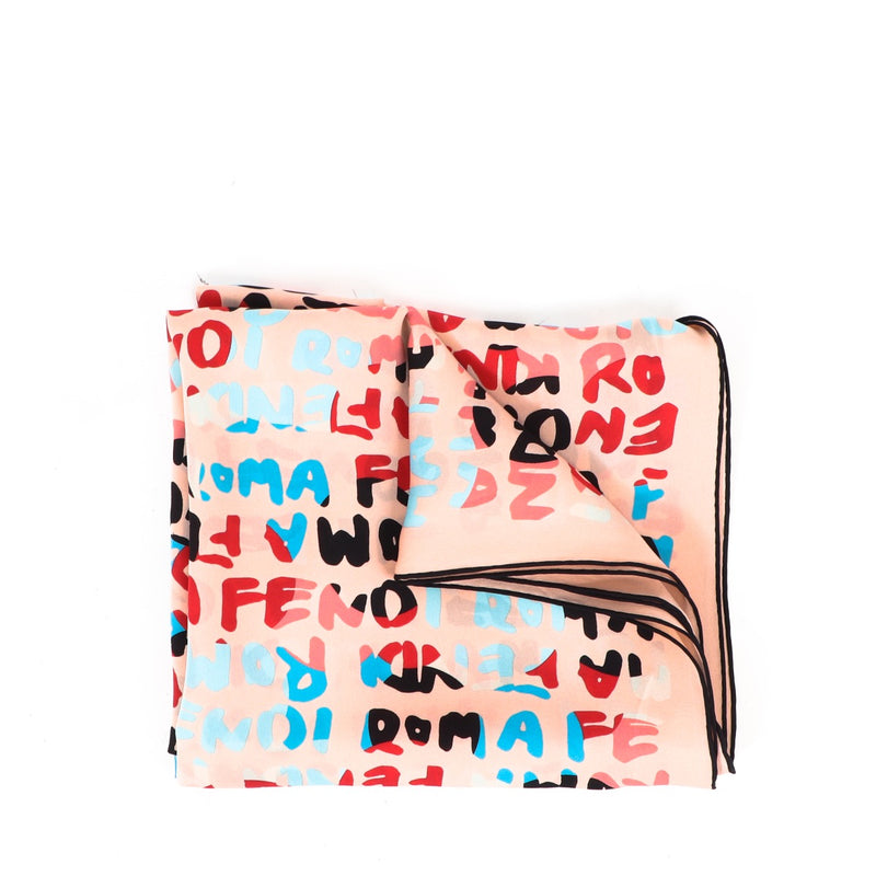Buy an authentic Fendi Multicolor Silk Scarf in very good condition at Labellov in Antwerp.