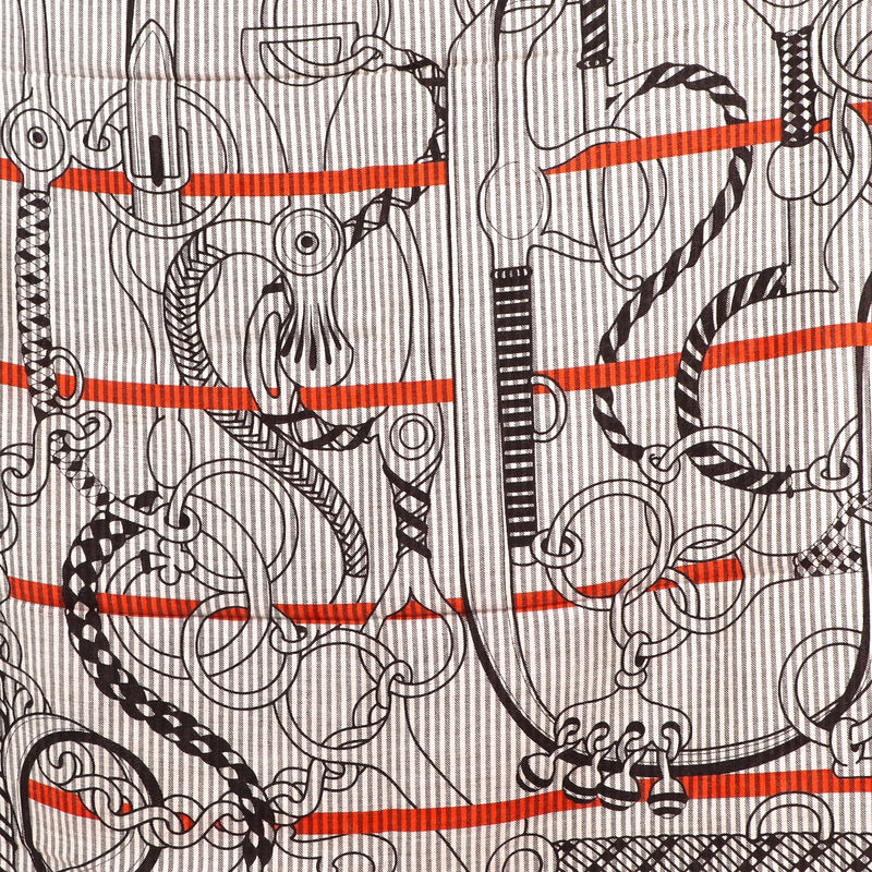 Buy an authentic Hermes Panoplie Equestre Grey Cashmere Silk Scarf at Labellov in Antwerp.
