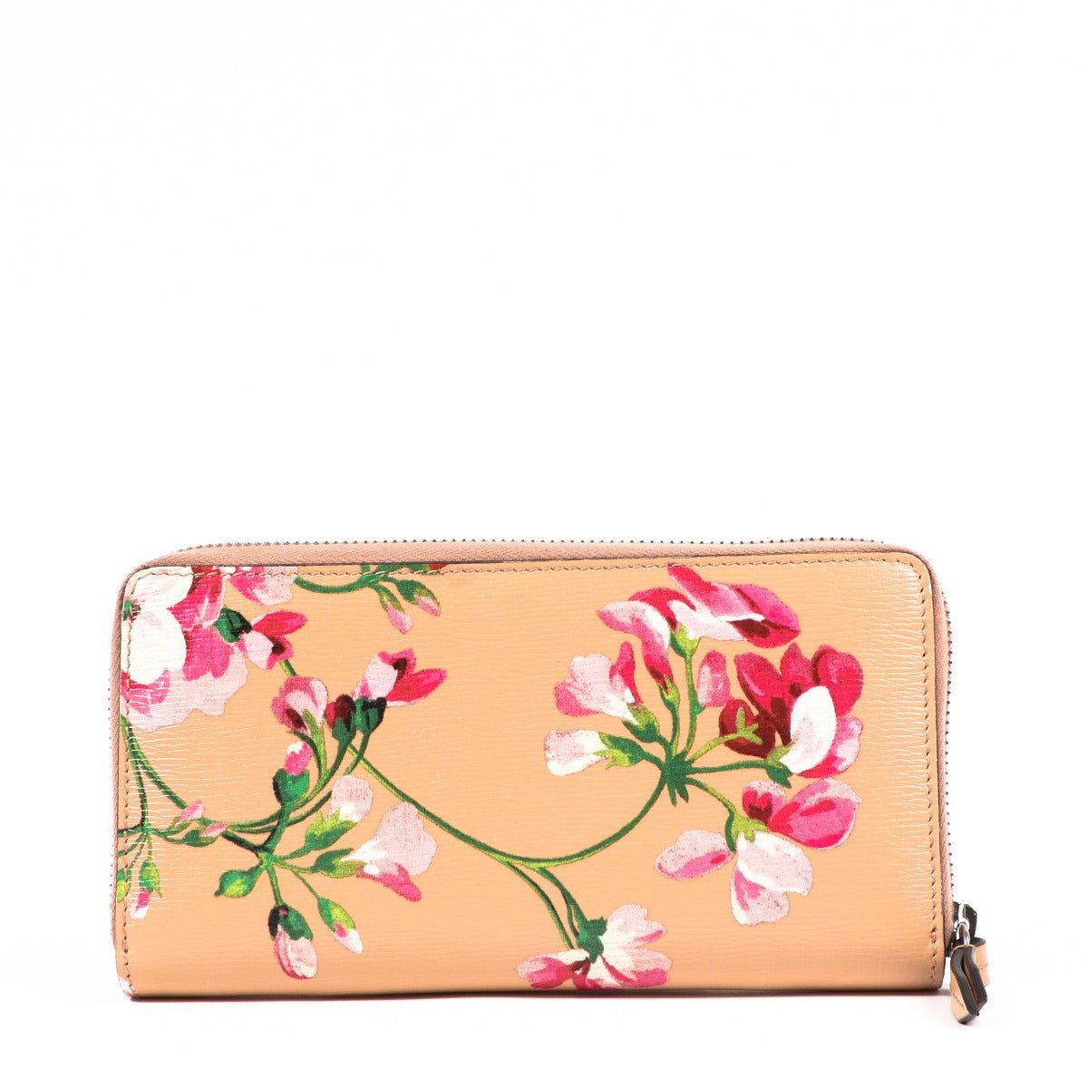 Buy an authentic second-hand Gucci Nude Leather Floral Wallet in very good condition at Labellov in Antwerp.