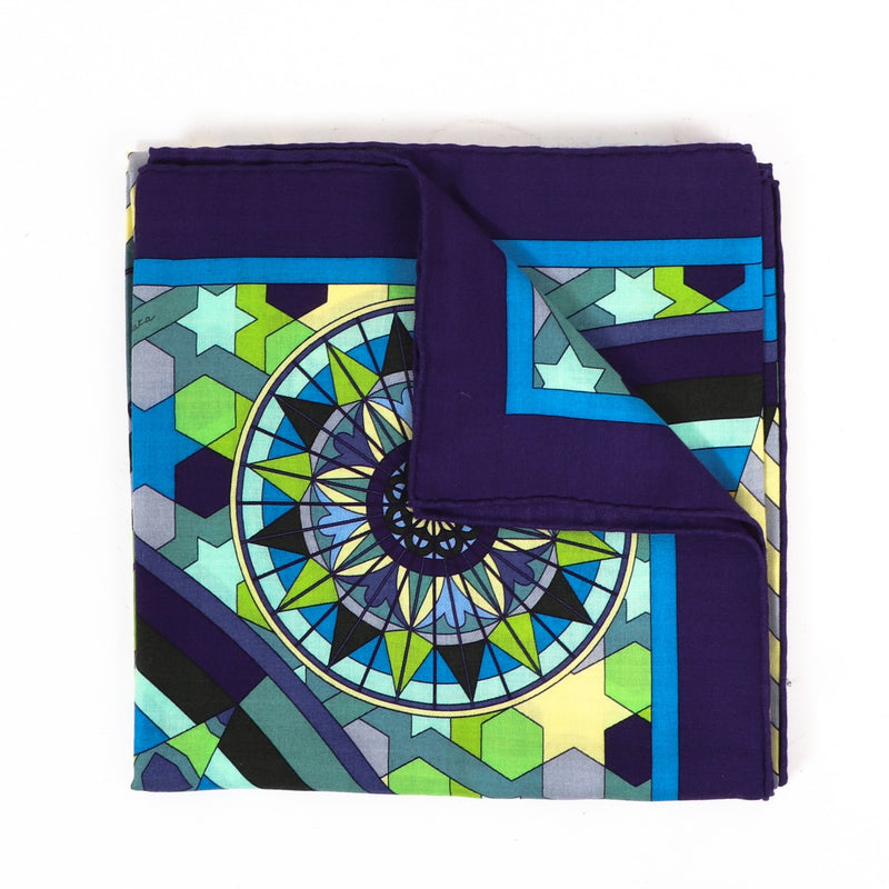 Buy an authentic Hermès Rose De Compas Multicolor Cashmere Silk Scarf at Labellov in Antwerp.
