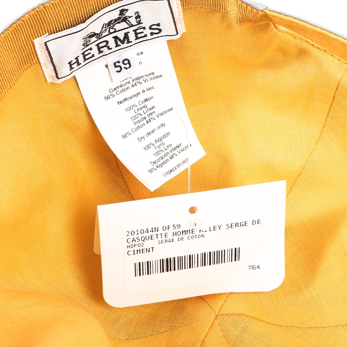 Hermès Ciment Riley Serge Pet - Maat 59