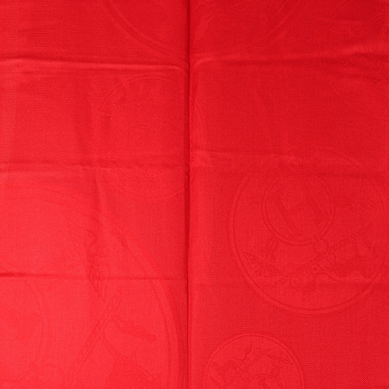 Hermès Rouge Vif Nieuwe Libris Cashmere Zijden Sjaal