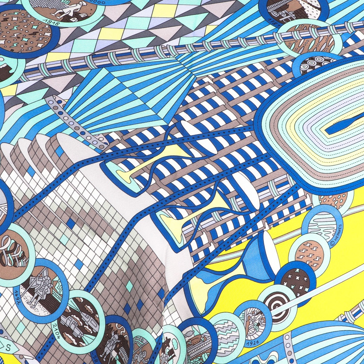 Buy an authentic second-hand Hermès Multicolor Silk Triangle Scarf in very good condition at Labellov in Antwerp.