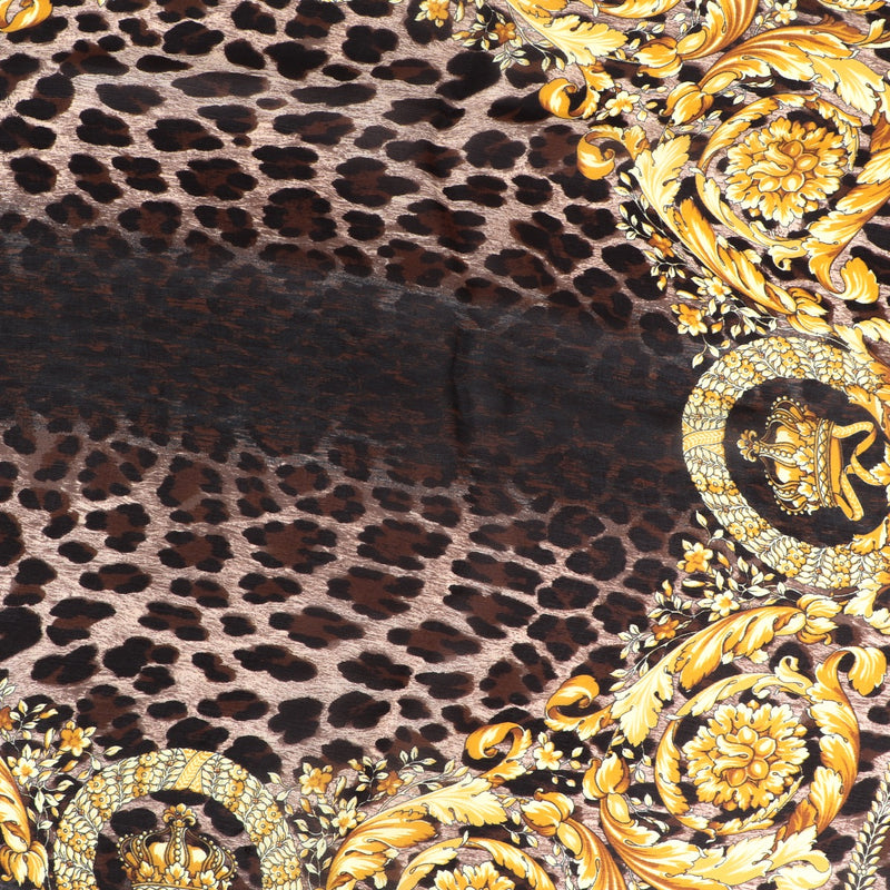 Buy an authentic Versace Yellow Leopard Silk Scarf at Labellov in Antwerp.