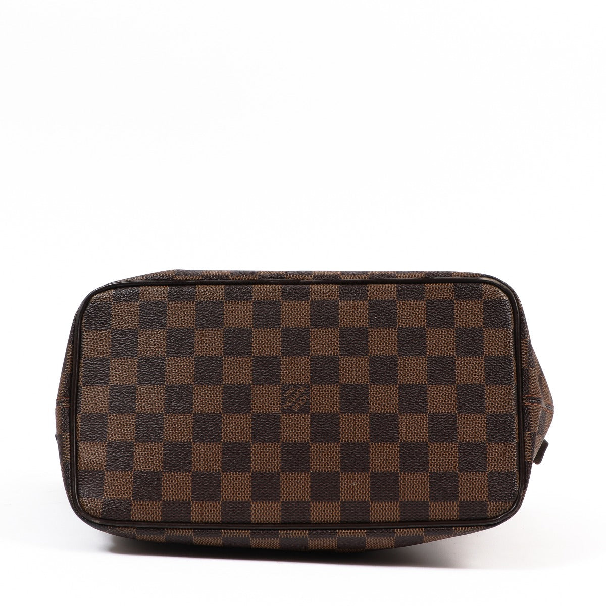 Buy an authentic second-hand Louis Vuitton Damier Ebene Saleye PM Top Handle Bag in very good condition at Labellov in Antwerp.