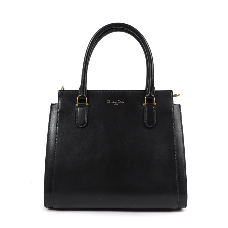 Christian Dior Black Lambskin 21st Tote Bag