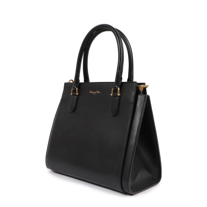 Buy an authentic second-hand Christian Dior Black Lambskin 21st Tote Bag in very good condition at Labellov in Antwerp.
