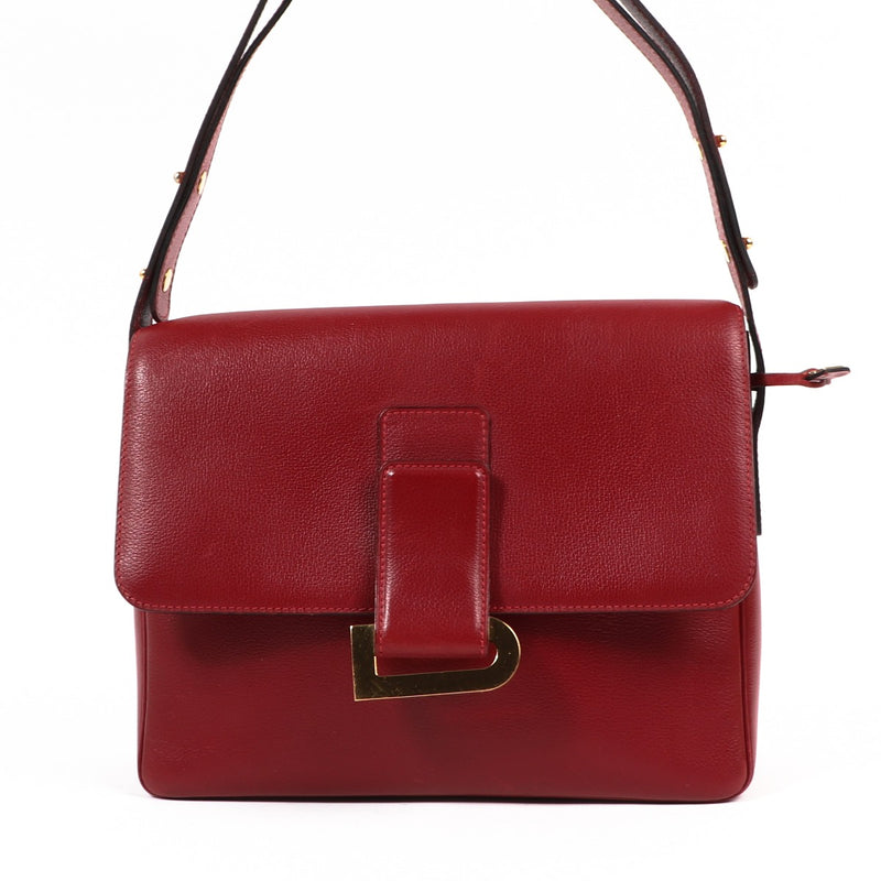 Delvaux Poirier Rosse Jumping Shoulder Bag
