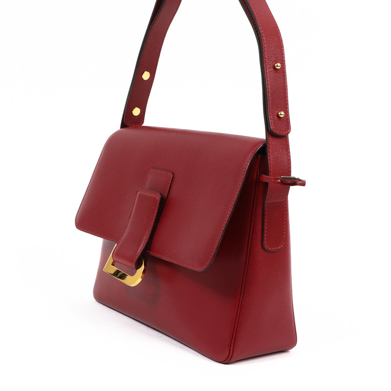 Delvaux Poirier Rosse Jumping Shoulder Bag