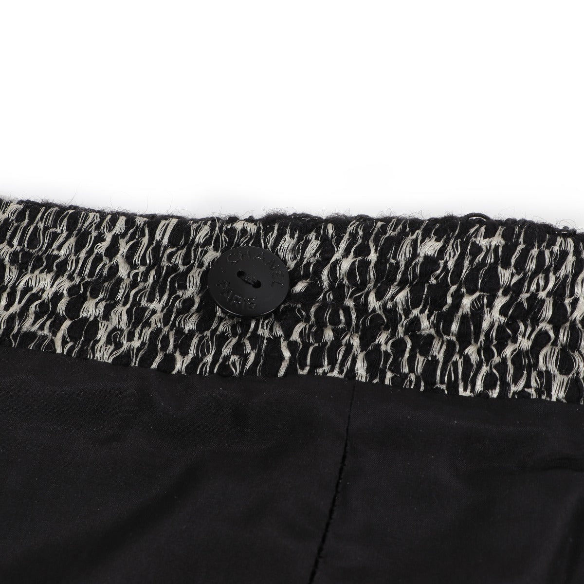 Jupe en tweed noir et blanc Chanel Pre-Fall 2011 - Taille FR40