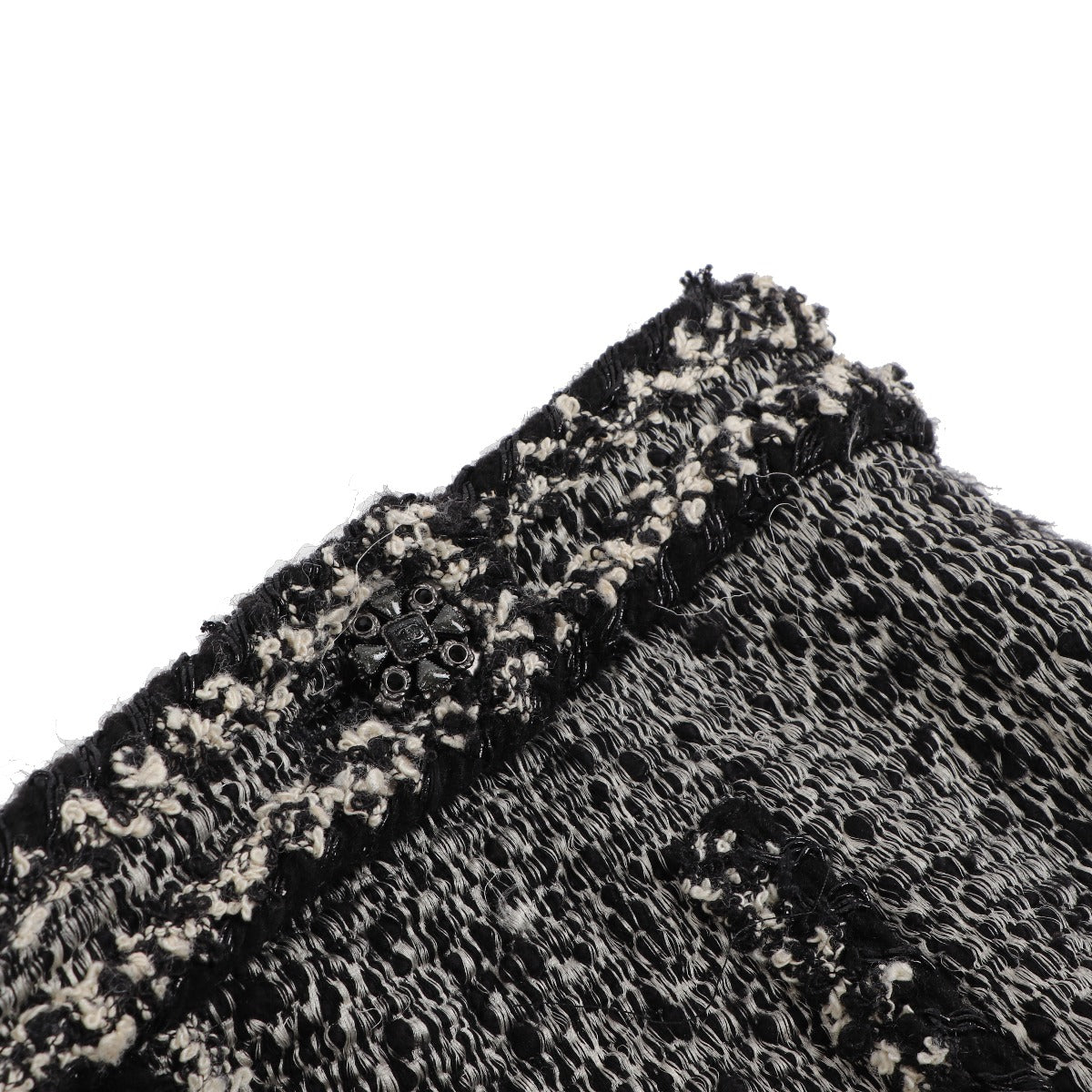 Jupe en tweed noir et blanc Chanel Pre-Fall 2011 - Taille FR40