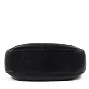 Delvaux Midnight Blue Grained Leather Souverain Shoulder Bag