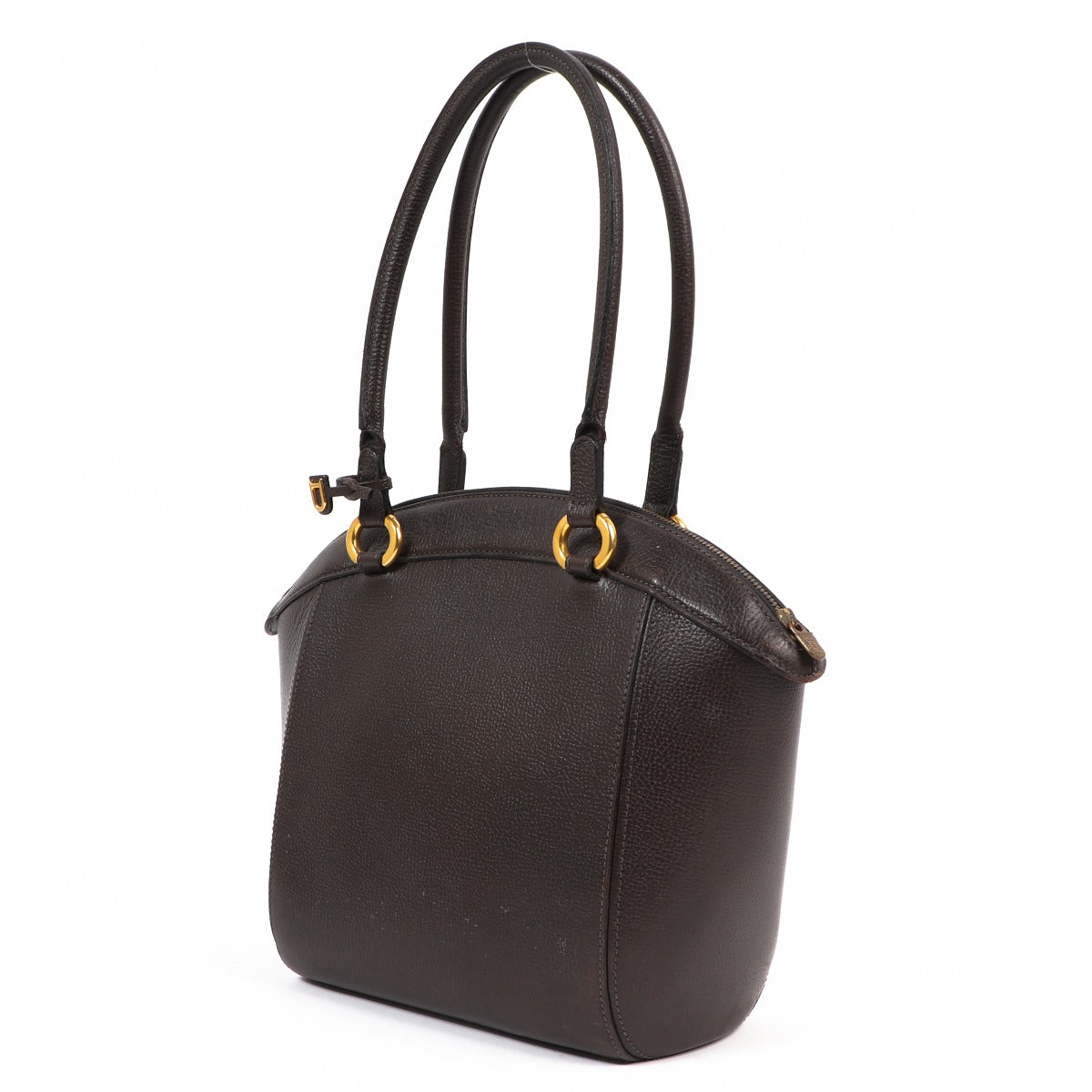 Buy an authentic second-hand Delvaux Brown Leather Charme Top Handle Bag in preloved condition at Labellov in Antwerp.