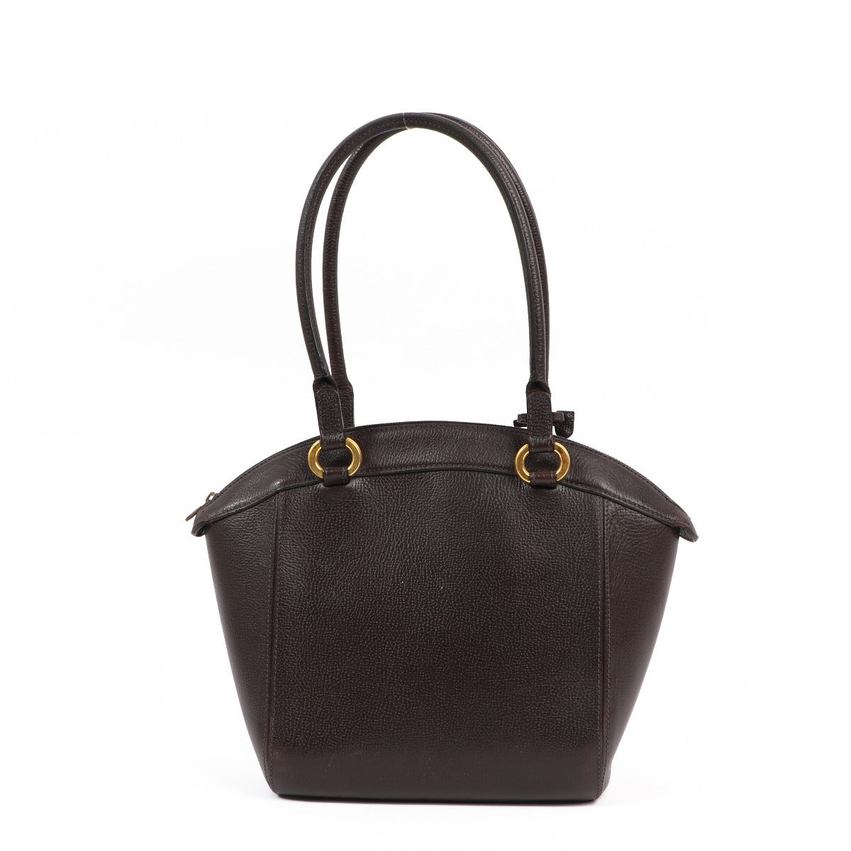 Buy an authentic second-hand Delvaux Brown Leather Charme Top Handle Bag in preloved condition at Labellov in Antwerp.