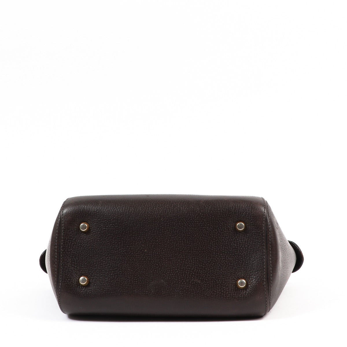 Buy an authentic second-hand Delvaux Brown Leather Charme Top Handle Bag in preloved condition at Labellov in Antwerp.
