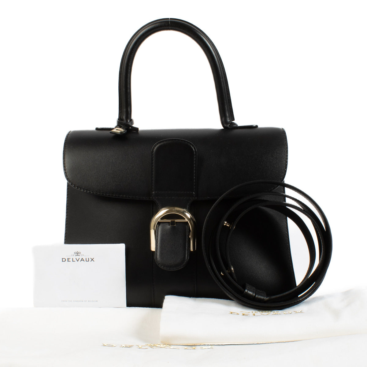 Delvaux Black Box Calf Leather MM Brillant Bag