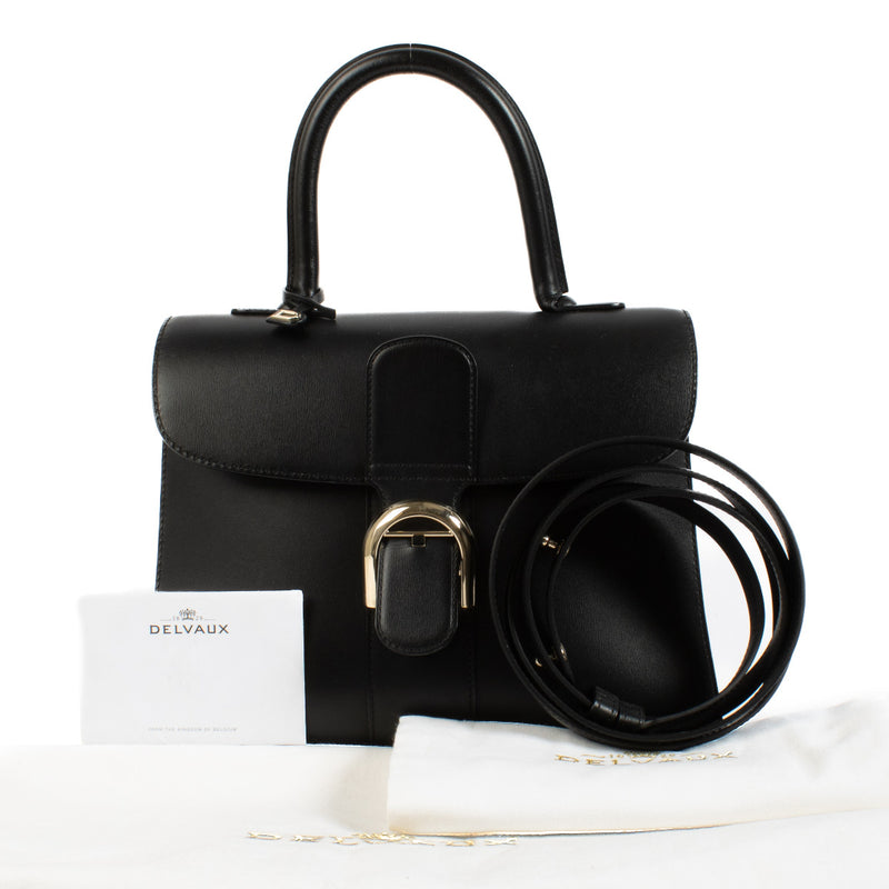 Delvaux Black Box Calf Leather MM Brillant Bag