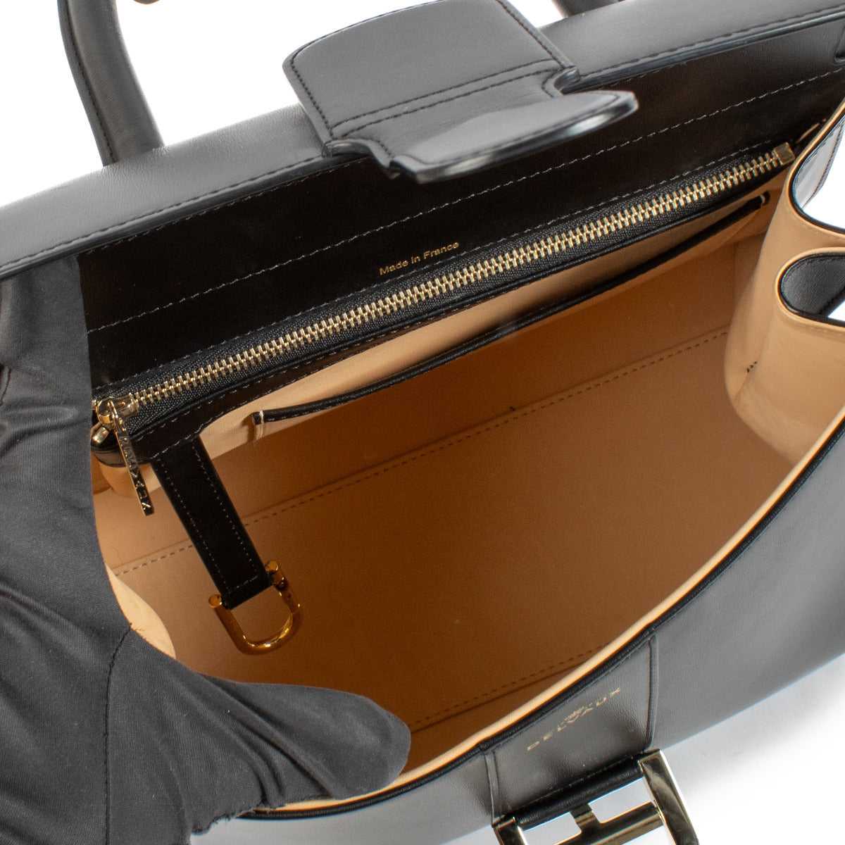 Sac Delvaux Brillant MM en cuir de veau Box noir