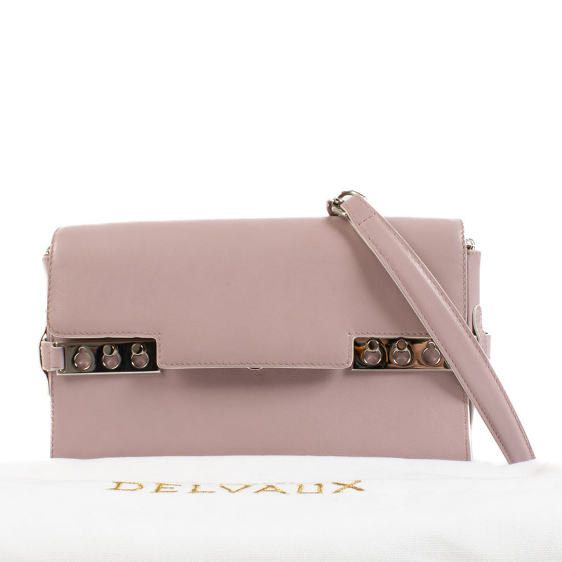 Delvaux Mauve Tempête Pochette Portemonnee op Ketting Tas