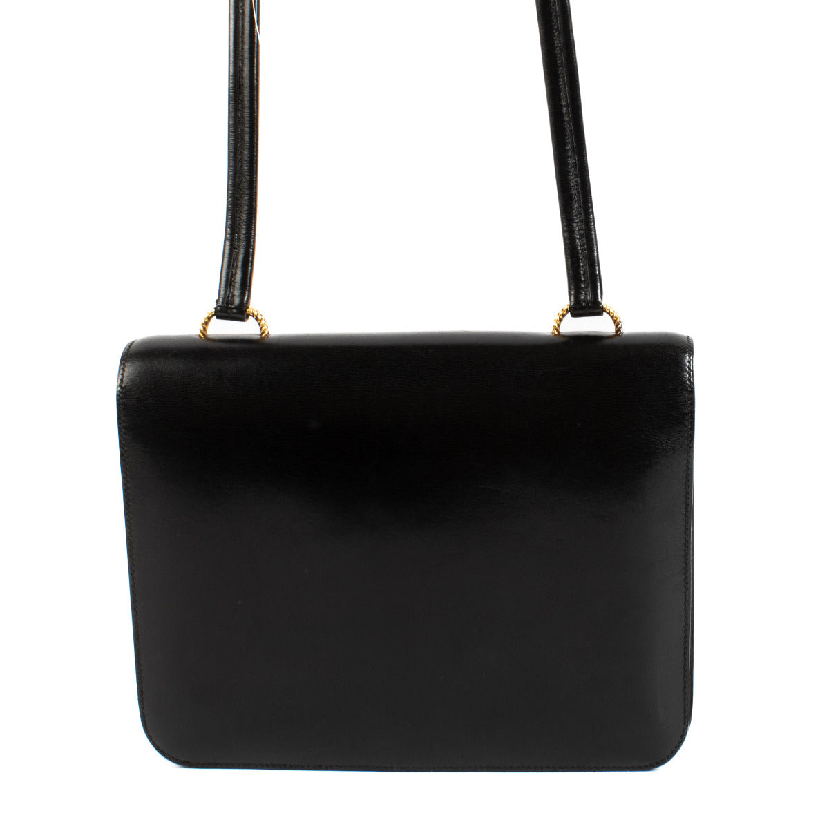 Hermès Black Vintage Boxcalf Leather Shoulder Bag