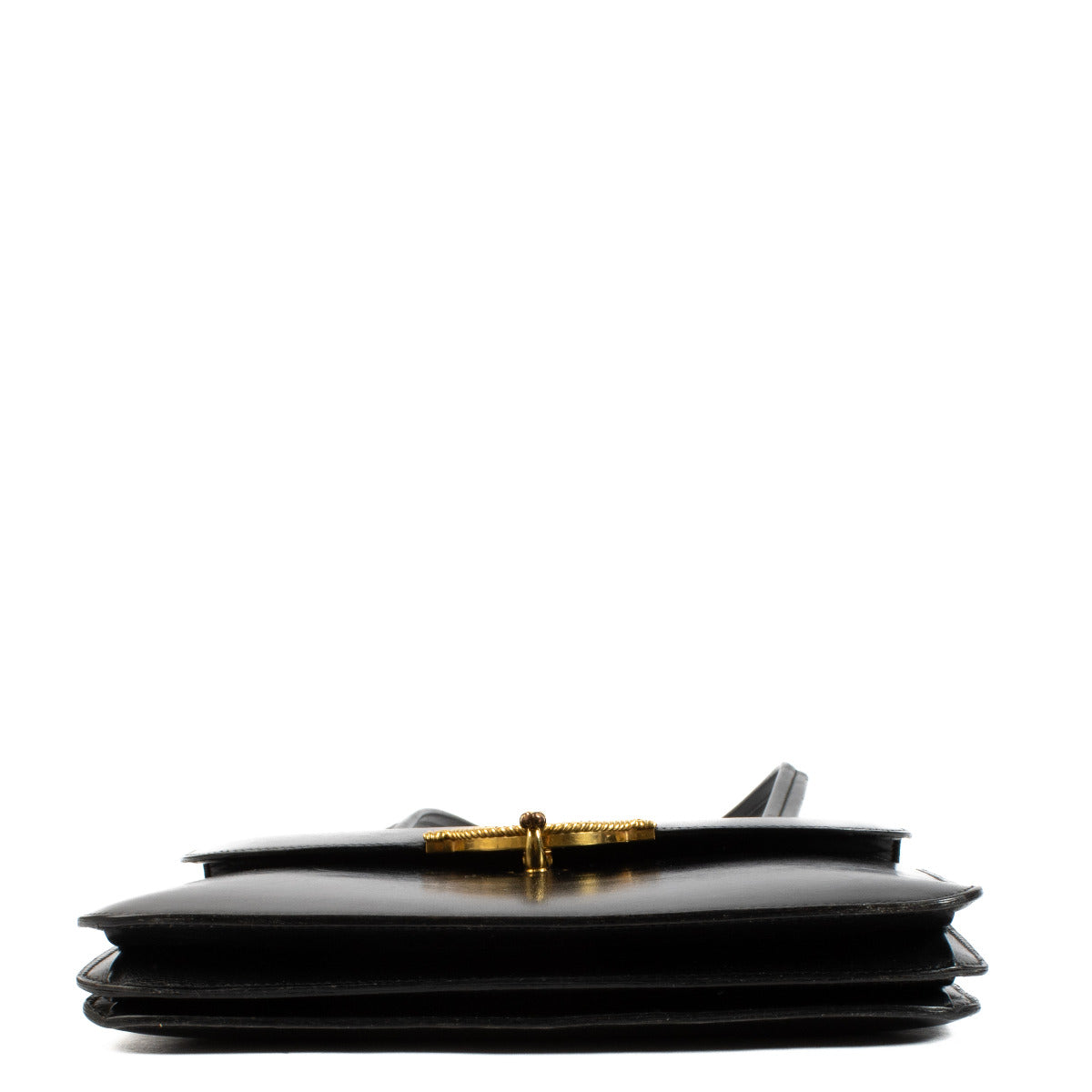 Hermès Black Vintage Boxcalf Leather Shoulder Bag