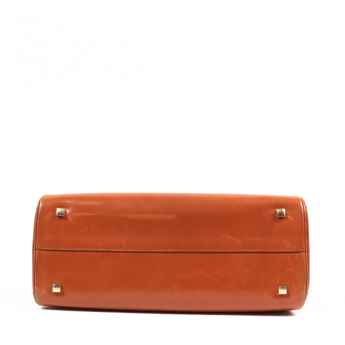 Buy an authentic second-hand Delvaux Cognac Tempête Box Calf Top Handle MM Bag in very good condition at Labellov in Antwerp.