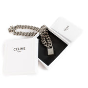 Celine Le 16 Silver Brass Padlock Necklace aan de beste prijs bij Labellov tweedehands luxe in Antwerpen en Knokke.