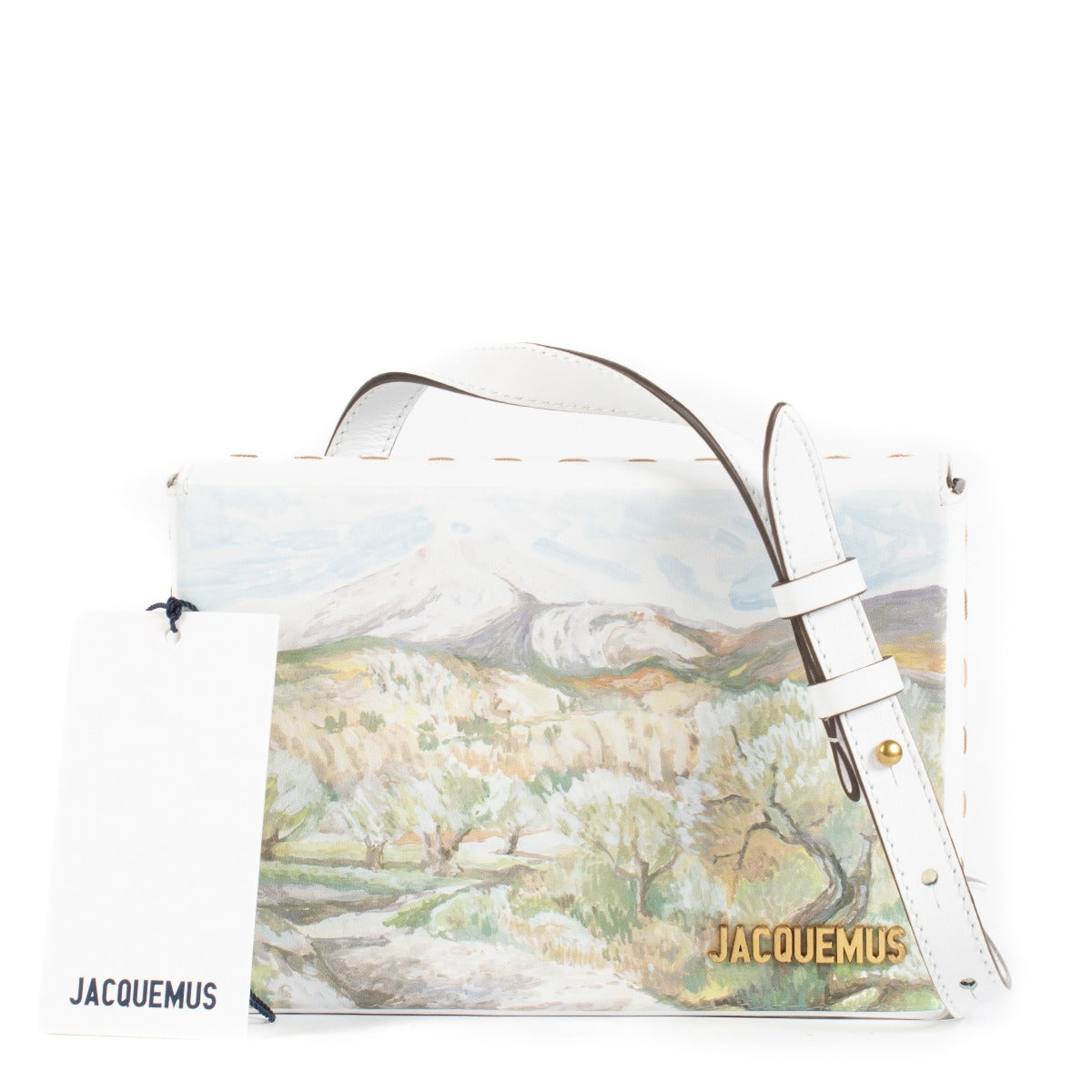 Shop safe online at Labellov in Antwerp, Brussels and Knokke this 100% authentic second hand Jacquemus White Le Tableau Bag