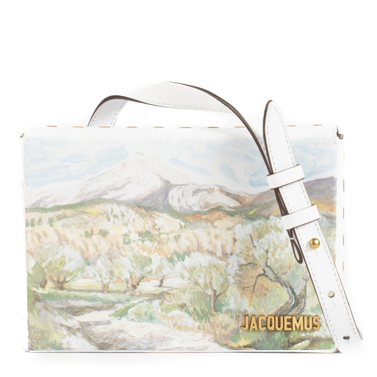 Shop safe online at Labellov in Antwerp, Brussels and Knokke this 100% authentic second hand Jacquemus White Le Tableau Bag