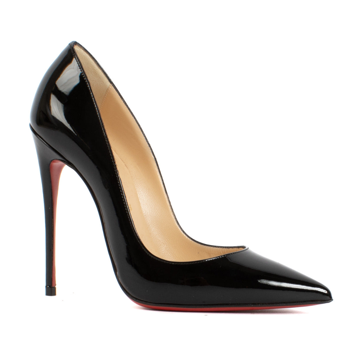 Christian Louboutin Black Patent So Kate 120 Pumps