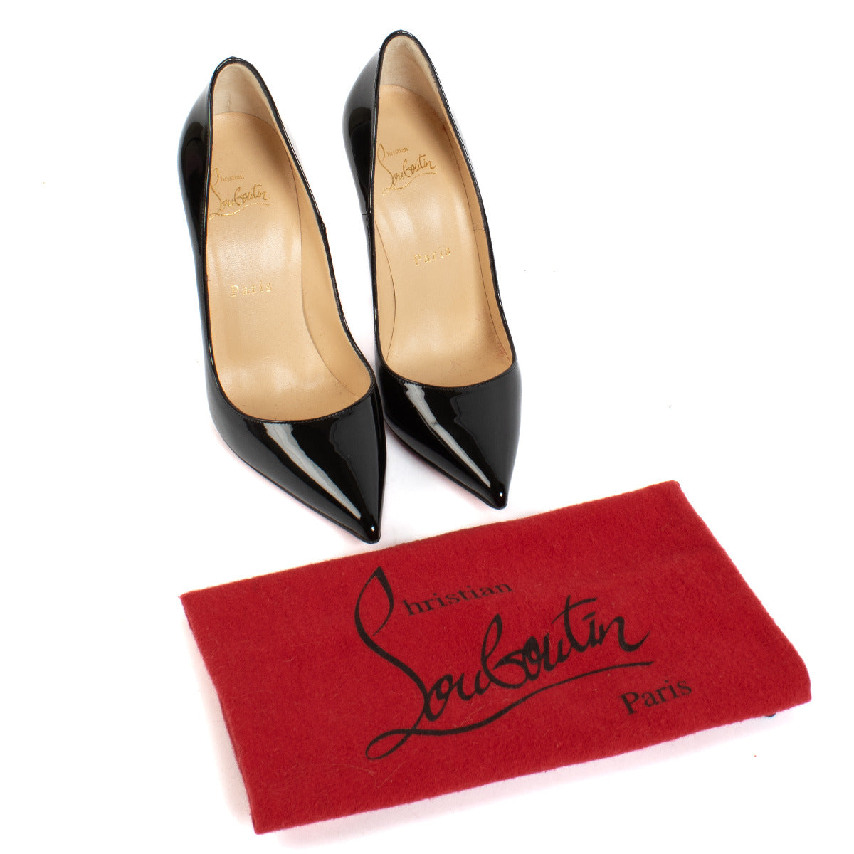 Christian Louboutin Black Patent So Kate 120 Pumps