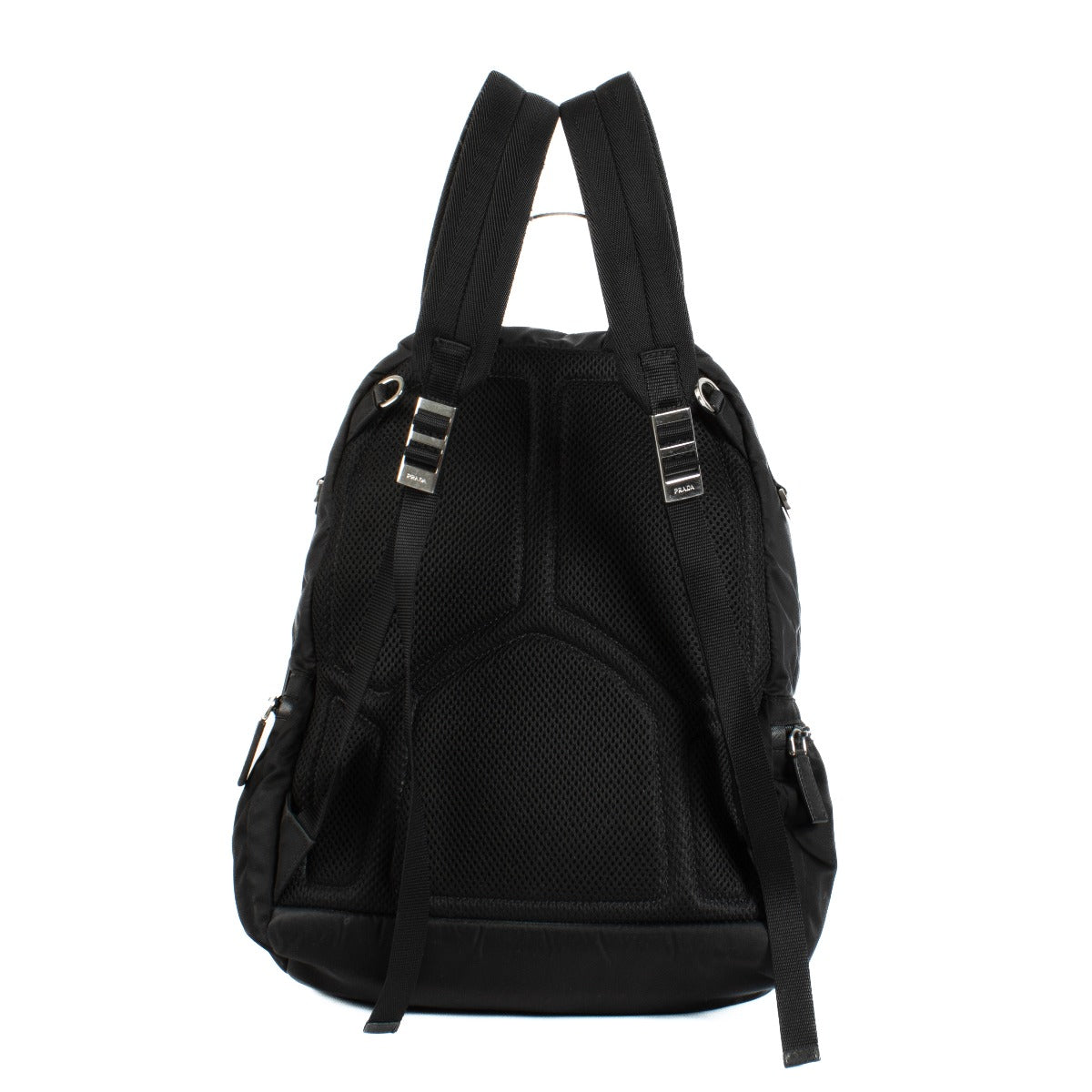 Shop safe online at Labellov in Antwerp, Brussels and Knokke this 100% authentic second hand Prada Black Nylon Frankenstein Backpack