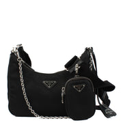 shop 100% authentic second hand Prada Black Re-edition 2005 Nylon Bag on Labellov.com