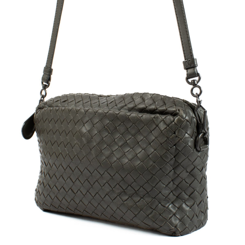 Bottega Veneta Taupe Intrecciato Crossbodytas